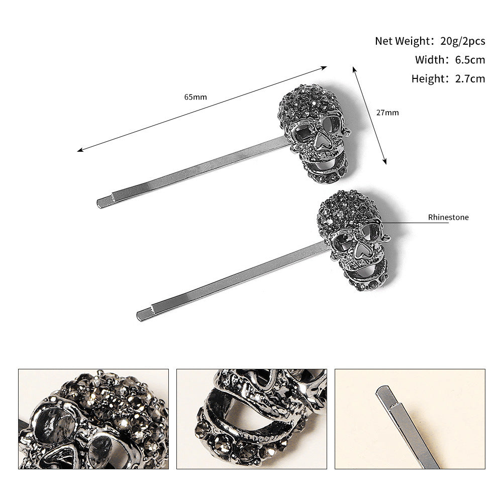Wholesale Halloween Funny Rhinestone Hair Clips